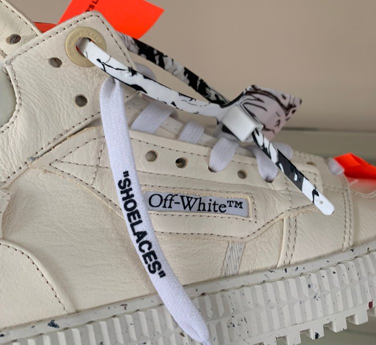 3 0 Off Court Eco Leather High Top In Off White