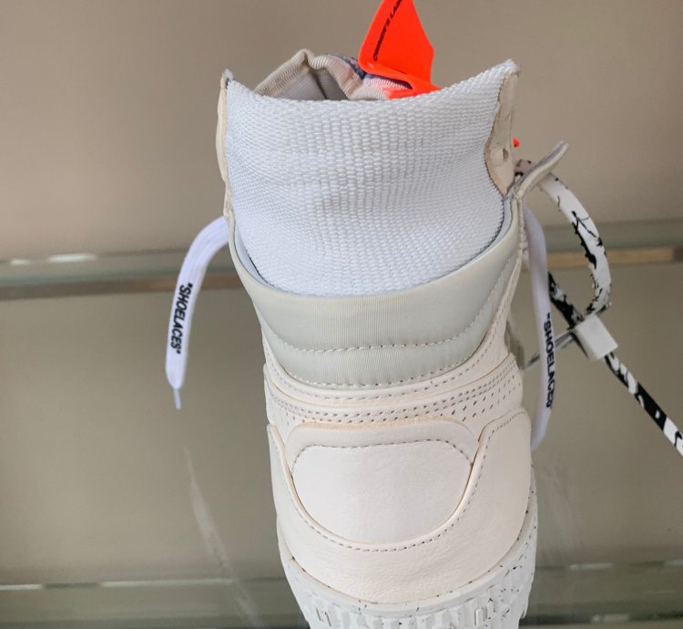 3 0 Off Court Eco Leather High Top In Off White