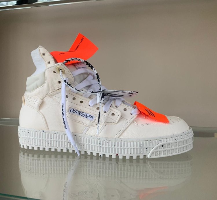 3 0 Off Court Eco Leather High Top In Off White