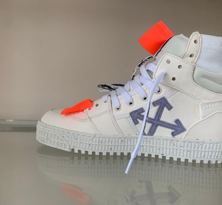 3 0 Off Court Eco Leather High Top In Off White