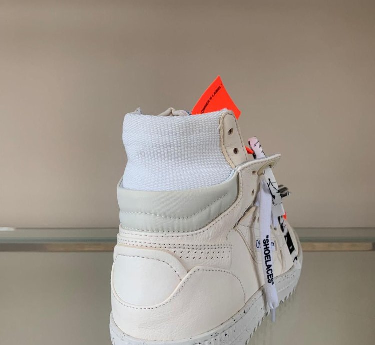 3 0 Off Court Eco Leather High Top In Off White
