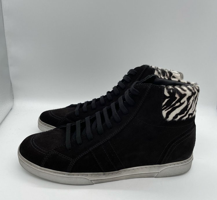 65 Off Saint Laurent Nubuck Hi Top Sneakers