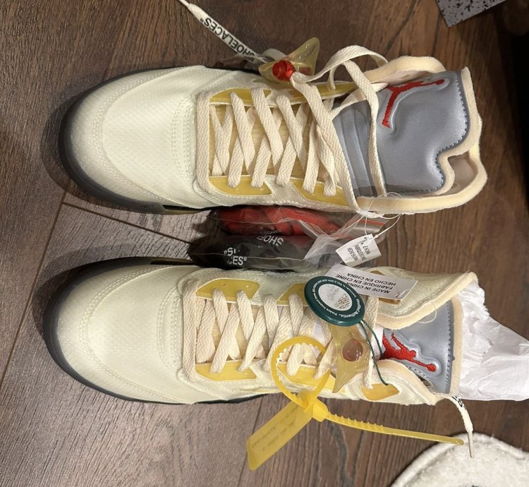 Air Jordan 5 Off White Sail