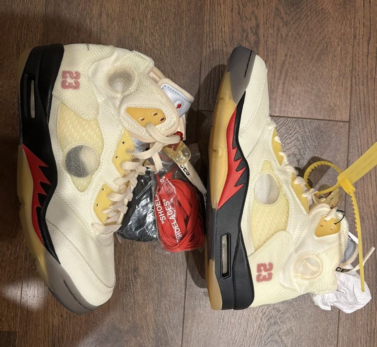 Air Jordan 5 Off White Sail