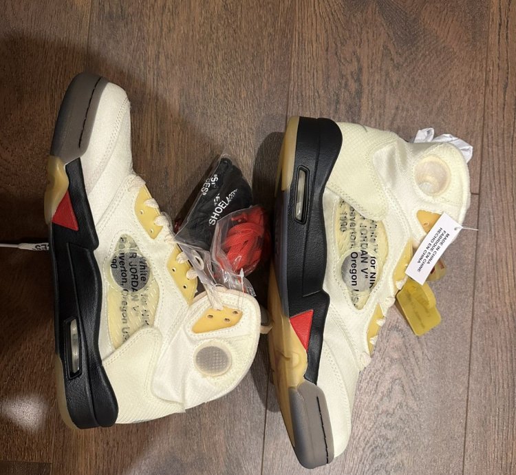 Air Jordan 5 Off White Sail