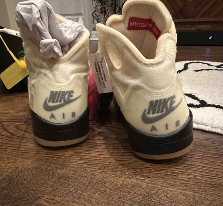 Air Jordan 5 Off White Sail