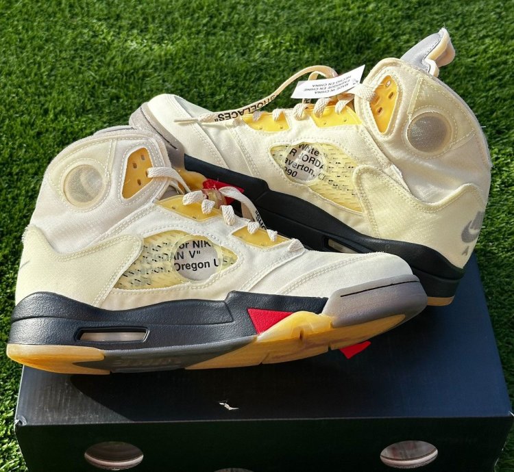 Air Jordan 5 Off-white Sail