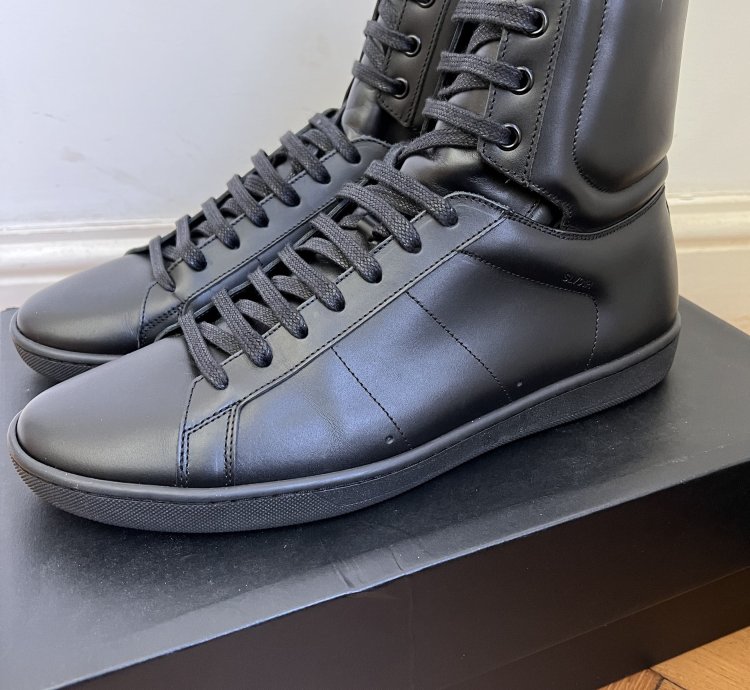 Black Leather Sl01h Classic Sz Eu42 5