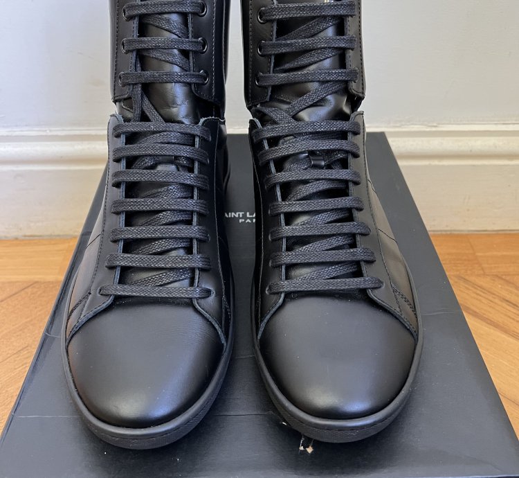 Black Leather Sl01h Classic Sz Eu42 5