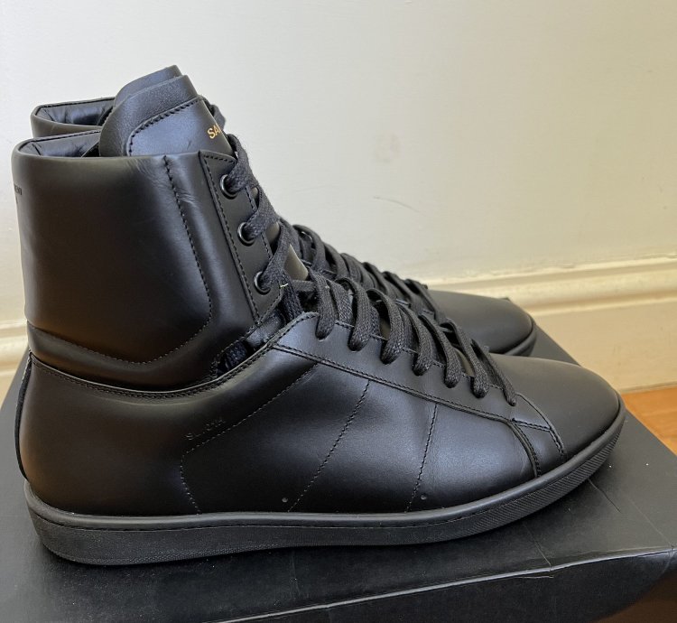 Black Leather Sl01h Classic Sz Eu42 5