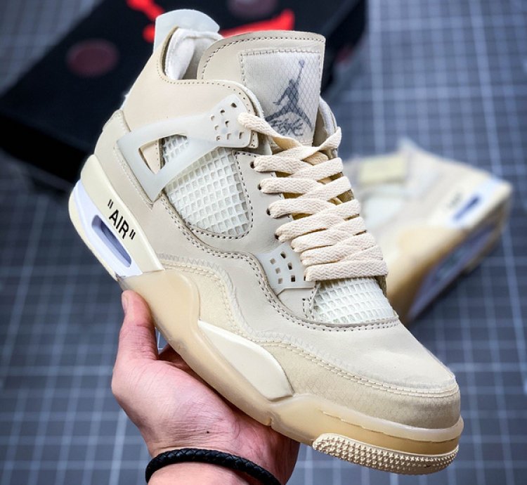 Jordan 4 Retro Off-white Sail