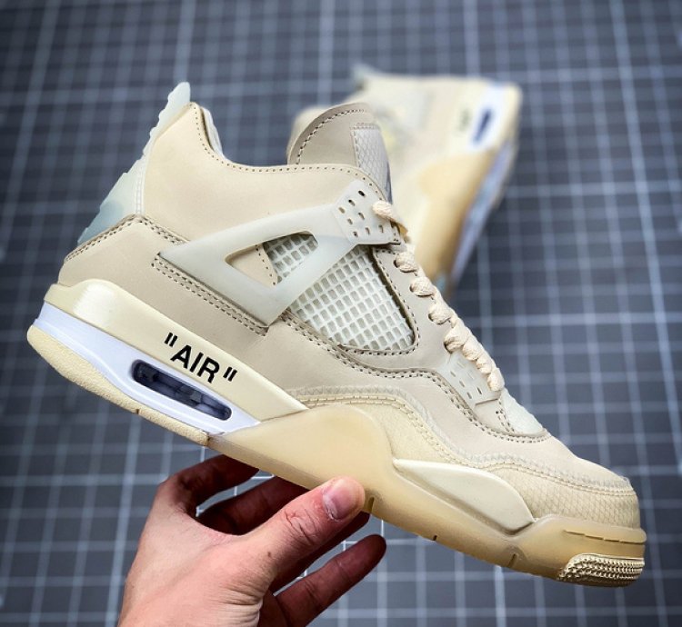 Jordan 4 Retro Off-white Sail