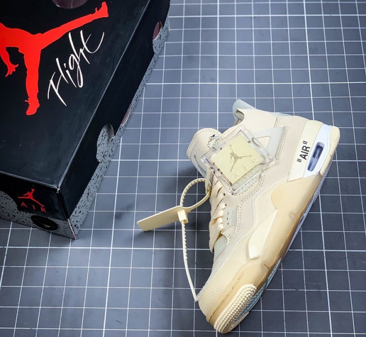 Jordan 4 Retro Off-white Sail