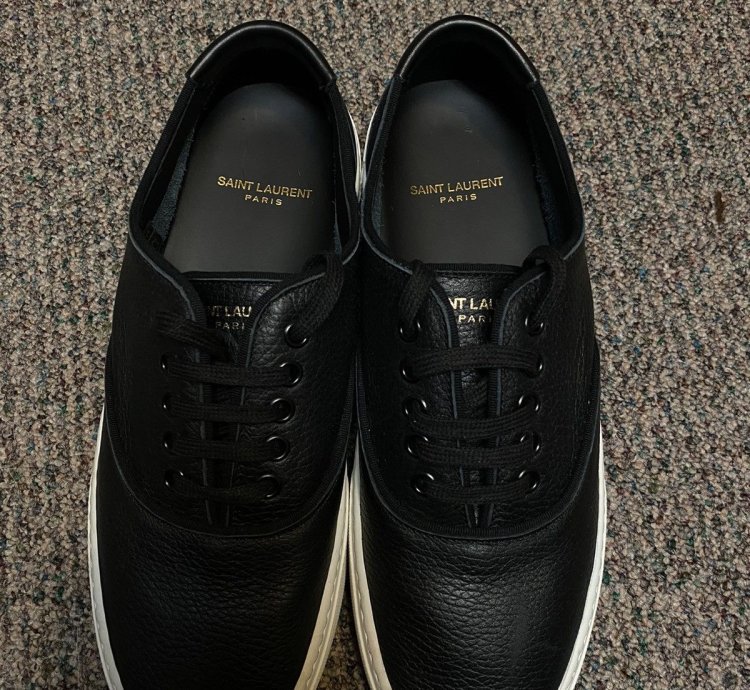 Black Leather Venice Sneaker