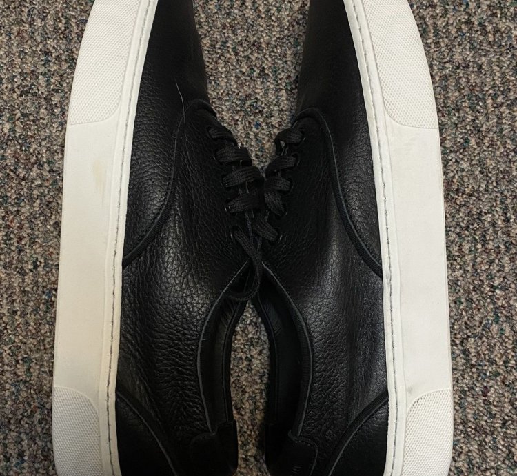 Black Leather Venice Sneaker