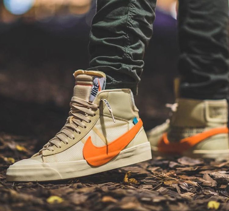 Brand New Nike Blazer Mid Off-white All Hallow Eve Shoes