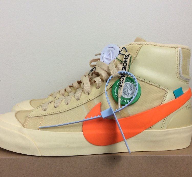 Brand New Nike Blazer Mid Off-white All Hallow Eve Shoes