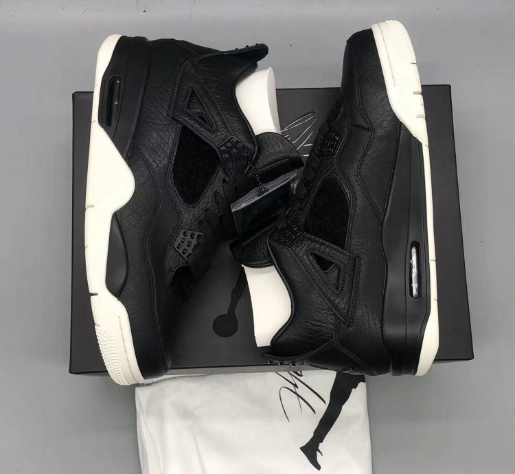 Nike Air Jordan 4 Retro Pony Hair Black