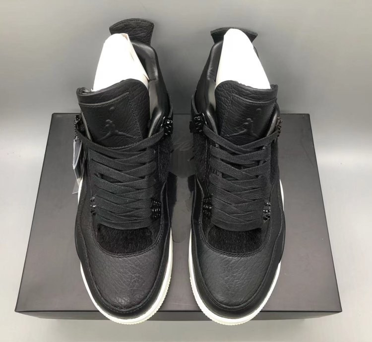 Nike Air Jordan 4 Retro Pony Hair Black
