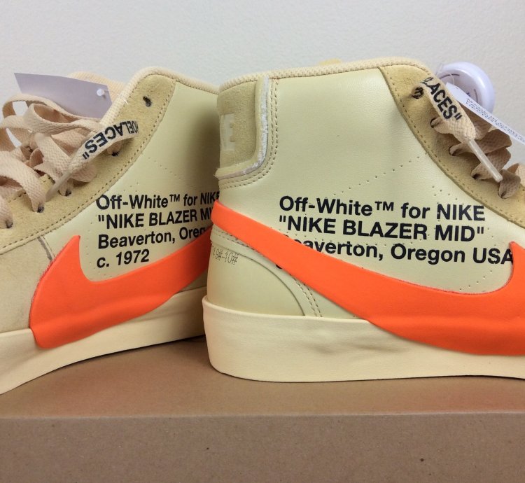 Brand New Nike Blazer Mid Off-white All Hallow Eve Shoes