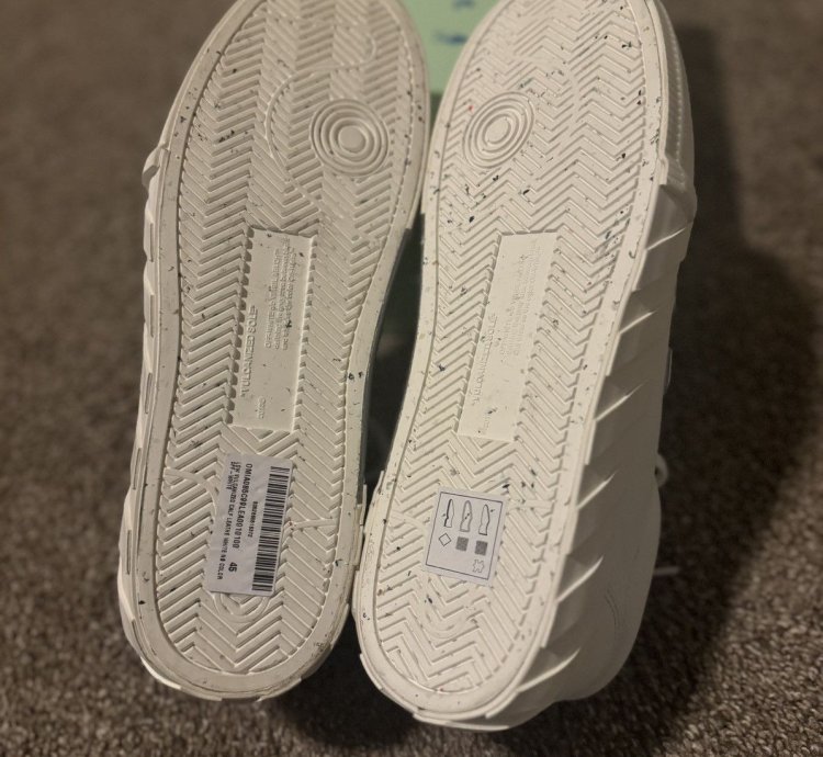 Brand New Off-white Vulcanized Low Top Sneakers