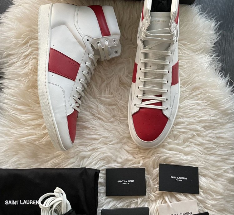 Brandnew Sold Out Moon Plus Sl 10h Leather High Top Sneakers