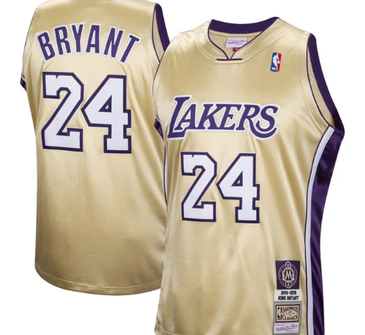 Kobe Bryant Los Angeles Lakers Hall Of Fame Class Of 2020 24 Authentic Hardwood Classics Jersey - Gold