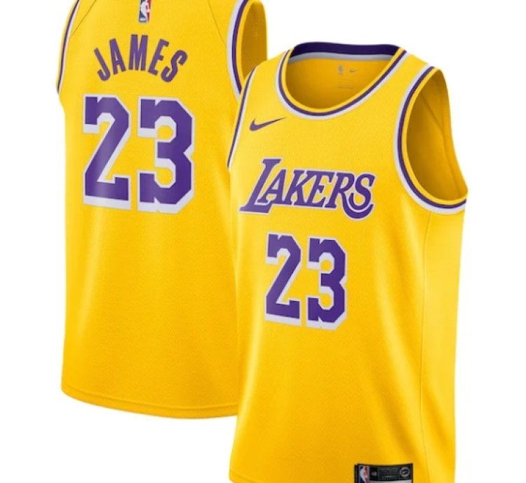 Lebron James Los Angeles Lakers Nike Swingman Player Jersey Gold - Icon Edition