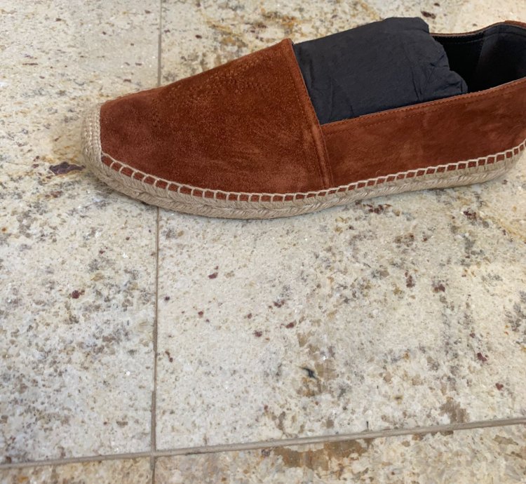 Espadrille 20 Ysl Embroidered In Dark Brown
