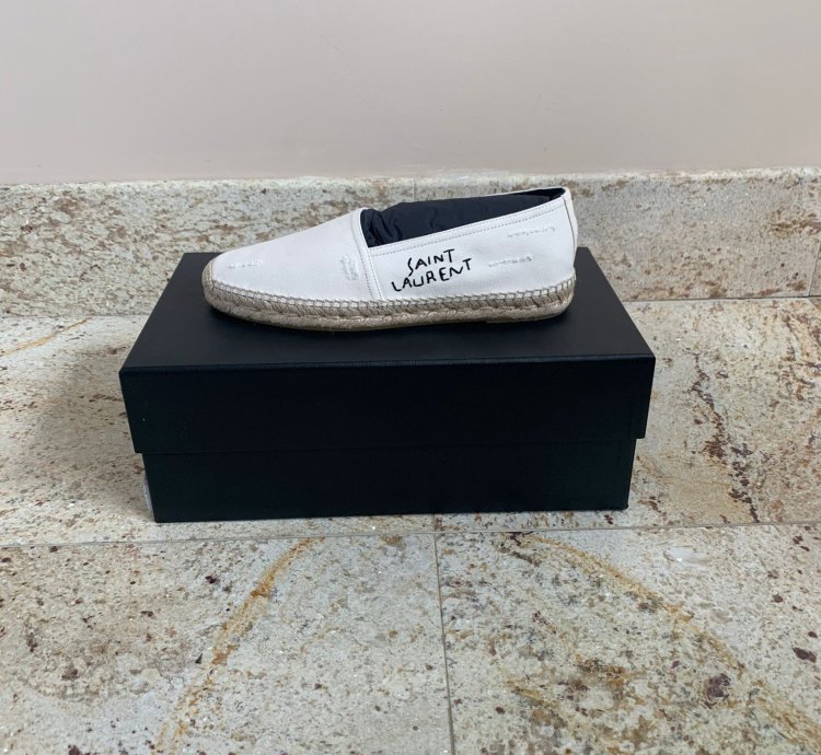 Espadrille 20 Ysl Signature Embroidered