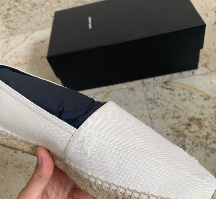 Espadrille 20 Ysl Signature Embroidered