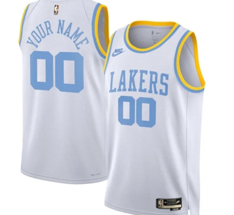 Los Angeles Lakers Nike Unisex 202223 Custom Swingman Jersey - Classic Edition - White
