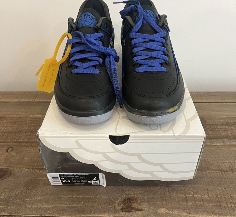 Jordan 2 Retro Low Sp Off-white Black Blue