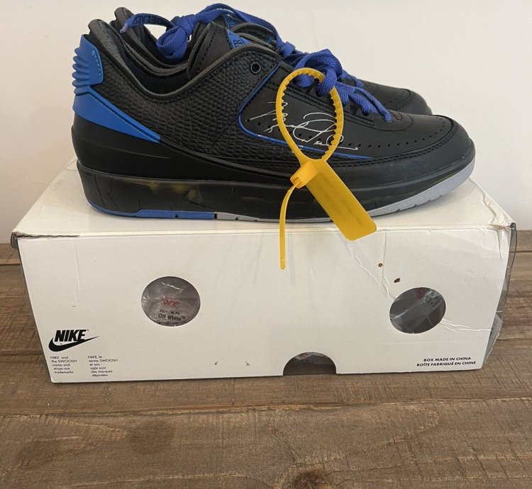 Jordan 2 Retro Low Sp Off-white Black Blue