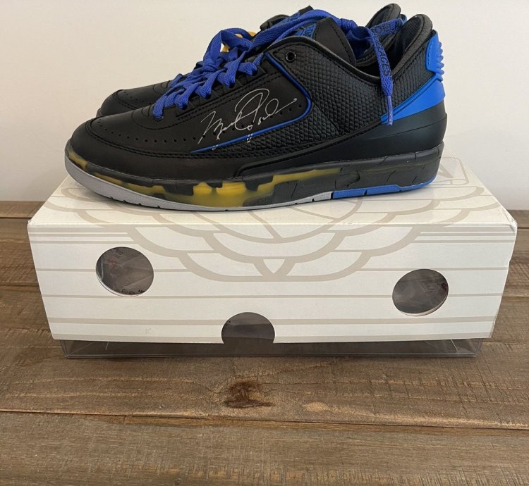 Jordan 2 Retro Low Sp Off-white Black Blue