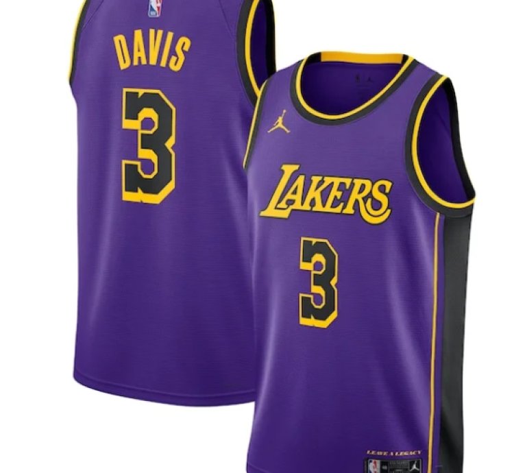 Anthony Davis Los Angeles Lakers Jordan Brand Unisex Swingman Jersey - Statement Edition - Purple