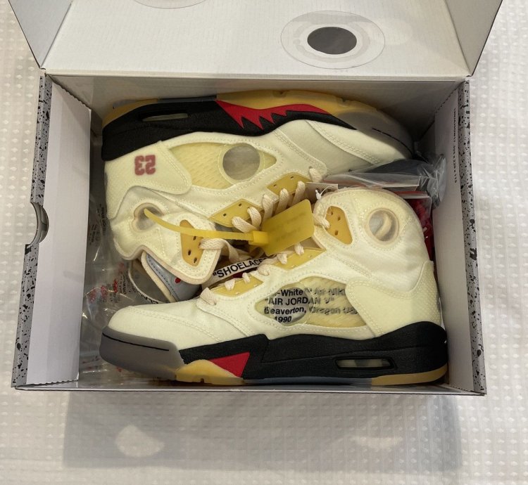 Jordan 5 Retro Off-white Sail