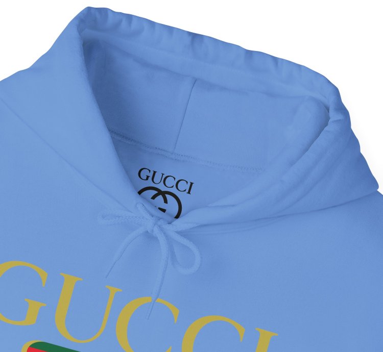 Gucci Gg Logo Carolina Blue Hoodie - Size Usa