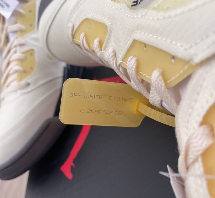 Jordan 5 Retro Off-white Sail Fire Red