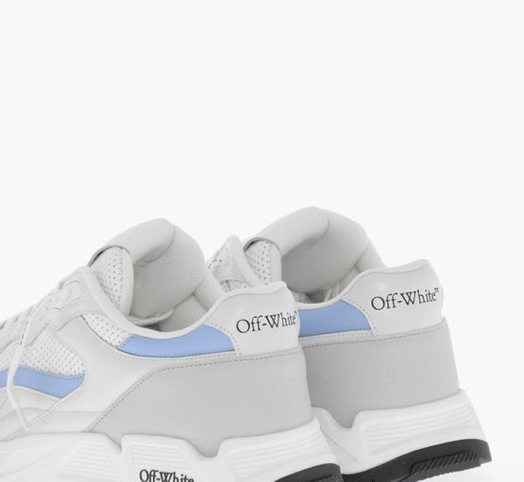 Leather And Fabric Kick Off Low Top Sneakers