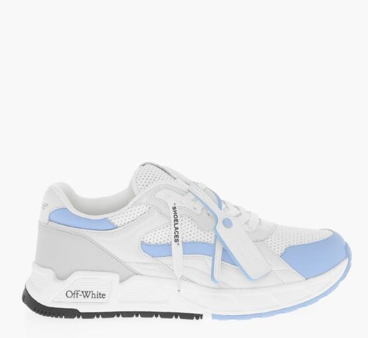 Leather And Fabric Kick Off Low Top Sneakers