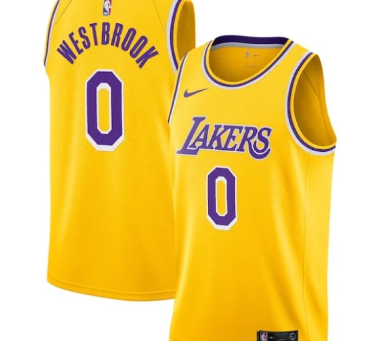 Russell Westbrook Los Angeles Lakers Nike 202021 Swingman Player Jersey Gold - Icon Edition