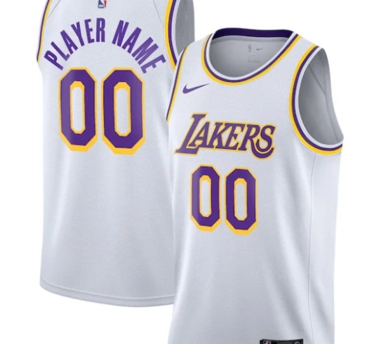 Los Angeles Lakers Nike 202021 Swingman Custom Jersey - Association Edition - White