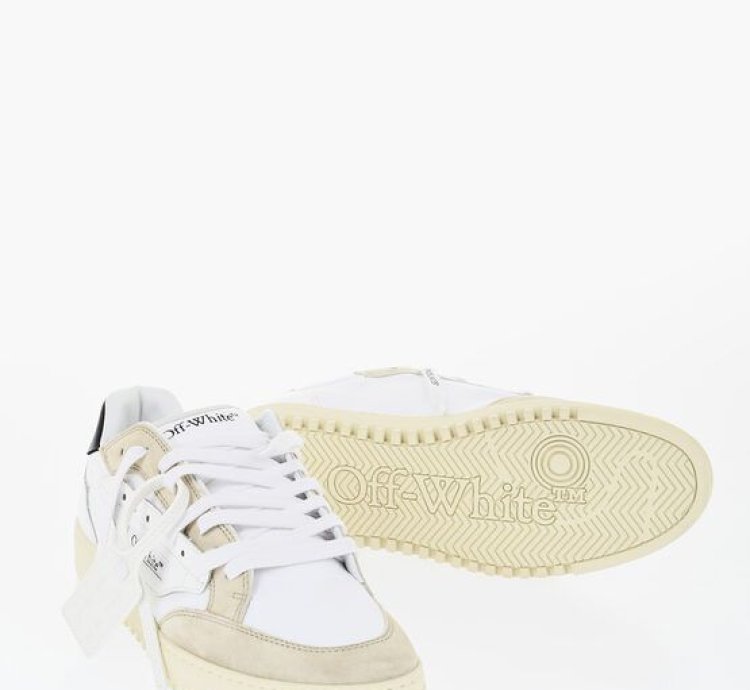Low-top 5 0 Sneakers With Suede Details