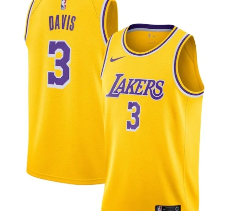 Anthony Davis Los Angeles Lakers Nike 201920 Swingman Jersey Gold - Icon Edition