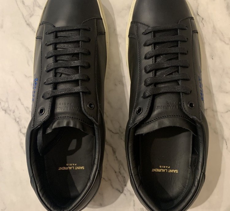Men Court Classic Sl 06 Embroidered Sneaker In Leather