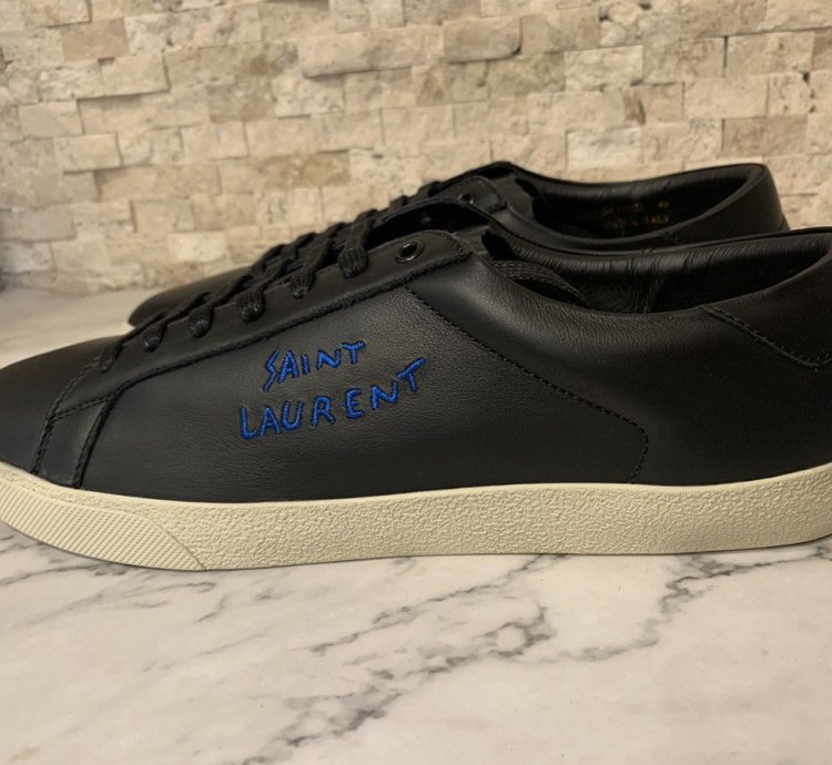 Men Court Classic Sl 06 Embroidered Sneaker In Leather