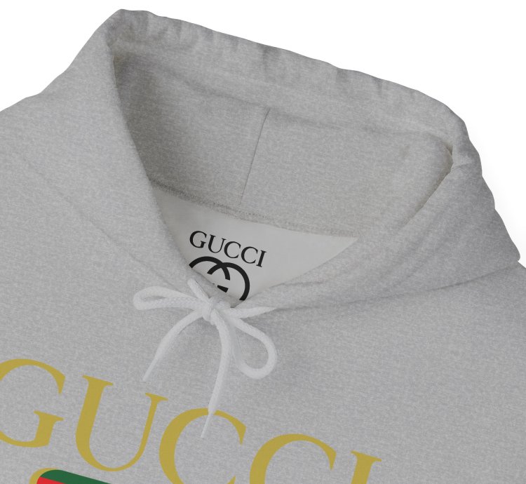 Gucci Gg Logo Grey Hoodie - Size Usa