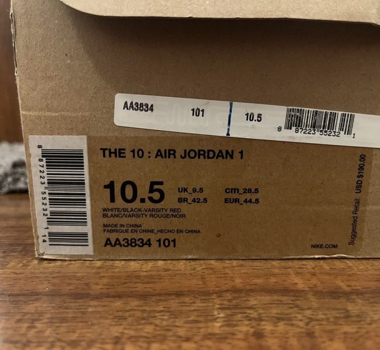 New Off-white Jordan 1 Chicago Size 10 5