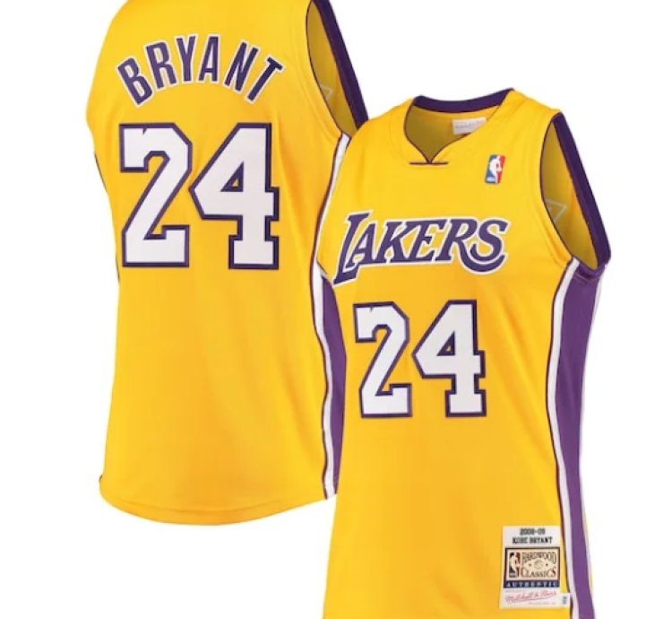 Los Angeles Lakers Kobe Bryant Gold Hardwood Classics 2008-09 Authentic Jersey
